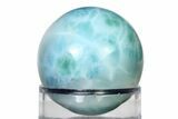 Polished Larimar Sphere - Dominican Republic #315102-1